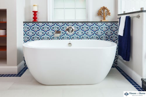 bath focal point tiling