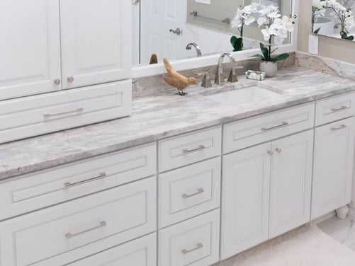 polished nickel drawer pulls and faucet